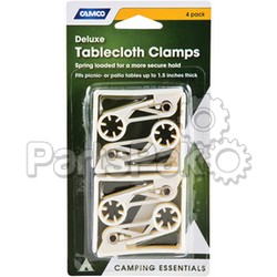 Camco 51077; Deluxe Tablecloth Clamps 4-Pack