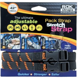 Rokstraps ROK10306; Pack Strap Black / Orange 12-inch X42-inch X5/8-inch