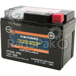 Yuasa CTX4L FA; Sealed Factory Activated Battery Ctx4L / Ct4L; 2-WPS-49-2243