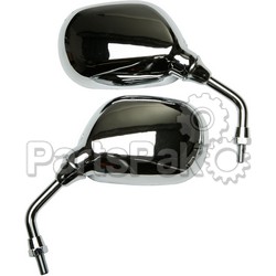 Emgo 20-59620; Mirrors- 8Mm Universal Chrome Scooter