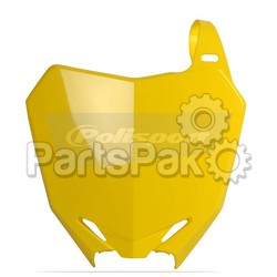 Polisport 8659300001; Front Number Plate (Yellow); 2-WPS-64-06645