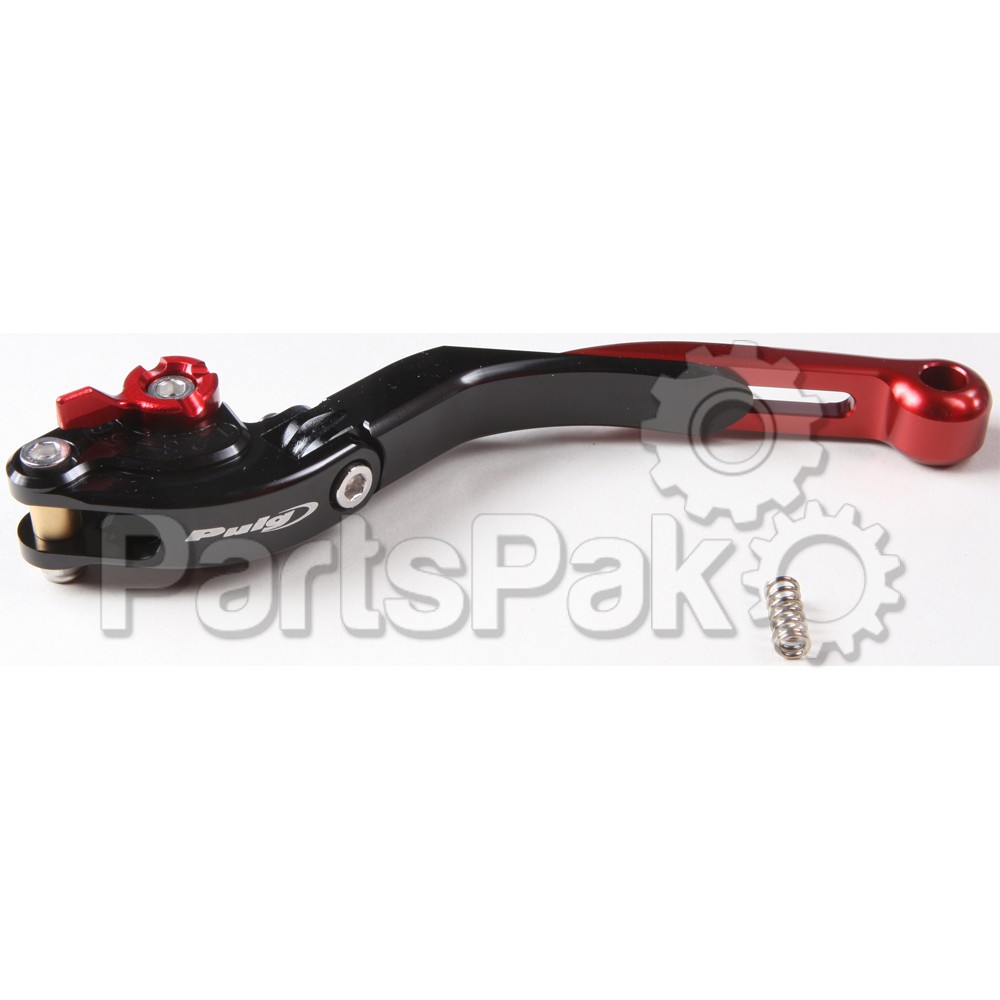 Puig 29RNR; Clutch Lever Black / Red Extendable / Foldable