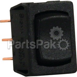 JR Products 13345; Dpdt Mini On/Off/On Switch Black; LNS-342-13345