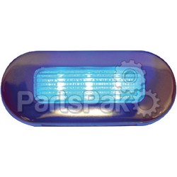 Aqua Signal 164317; Led Oval Blue With Stainless Steel Cover