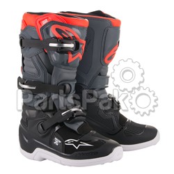 Alpinestars 2015017-1133-4; Tech 7S Youth Boots Grey / Red Size 04; 2-WPS-482-25904