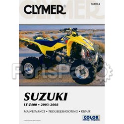 Clymer Manuals M270-2; M270 Lt-Z400 Suzuki Clymer Repair Manual; 2-MCD-RM270