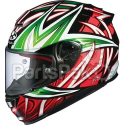 Kabuto 74-1028XS; Rt-33 Veloce Helmet Black / Orange / Green Xs