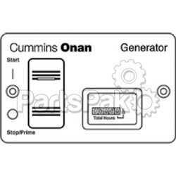 Cummins (Onan Generators) 3005332; Remote Control Switch & Meter; LNS-515-3005332
