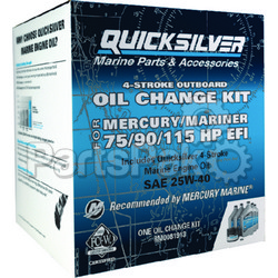 Quicksilver 8M0081913; kit Oil Change 75/90/115Hp 4-stroke Replaces Mercury / Mercruiser