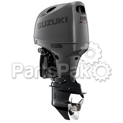 Suzuki DF115BTXSS5 115-hp 4-Stroke Outboard Boat Motor, Matte Black, 25-inch Shaft, Power Trim & Tilt, Standard Rotation (Right) Gearcase, (Requires Remote Mechanical Controls)