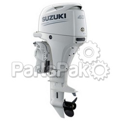 Suzuki DF40ATLW5 40-hp 4-Stroke Outboard Boat Motor, White, 20-inch Shaft, Power Trim & Tilt, Standard Rotation (Right) Gearcase, (Requires Remote Mechanical Controls)