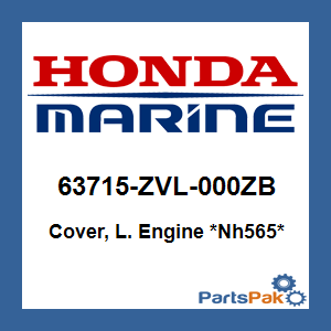 Honda 63715-ZVL-000ZB Cover Complete, Engine *Nh565* (Grand