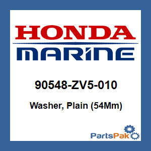 Honda 90548-ZV5-010 Washer, Plain (54Mm); 90548ZV5010