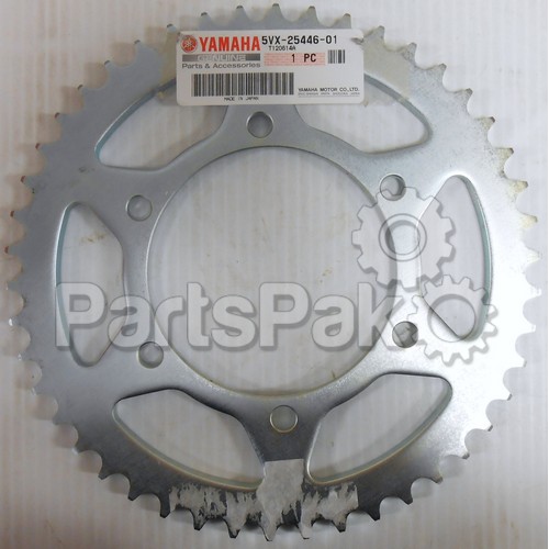 Yamaha 5VX-25446-01-00 Sprocket, Driven; 5VX254460100