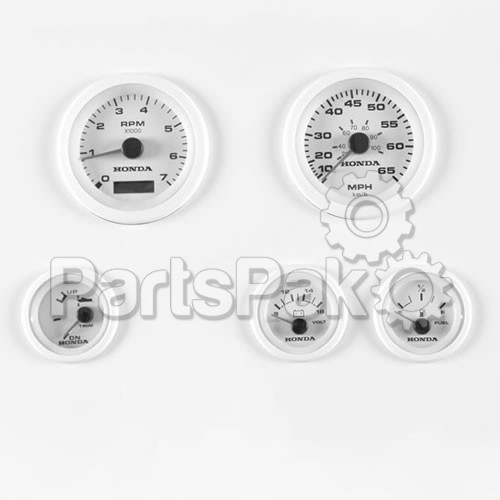 Honda 06303-ZW5-010ZB Instrument Set, White, Dom, V3 Gauges;