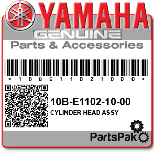 Yamaha 10B-E1102-10-00 Cylinder Head Assembly; 10BE11021000