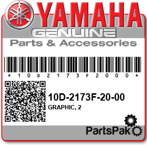 Yamaha 10D-2173F-20-00 Graphic, 2; 10D2173F2000