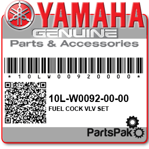 Yamaha 3H3-W0092-00-00 Fuel Cock Valve Set; New # 10L-W0092-00-00