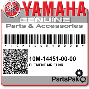 Yamaha 10M-14451-00-00 Element, Air Cleaner; 10M144510000