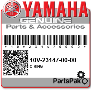 Yamaha 10V-23147-00-00 O-Ring; 10V231470000