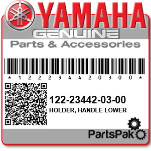 Yamaha 122-23442-00-00 Holder, Handle Lower; New # 122-23442-03-00