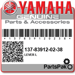 Yamaha 137-83912-01-38 Lever L; New # 137-83912-02-38