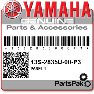 Yamaha 13S-2835U-00-P3 Panel 1; 13S2835U00P3