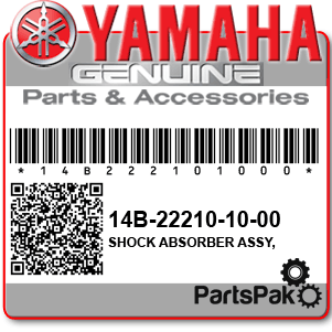 Yamaha 14B-22210-10-00 Shock Absorber Assembly, Rear; 14B222101000