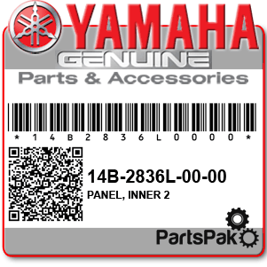 Yamaha 14B-2836L-00-00 Panel, Inner 2; 14B2836L0000