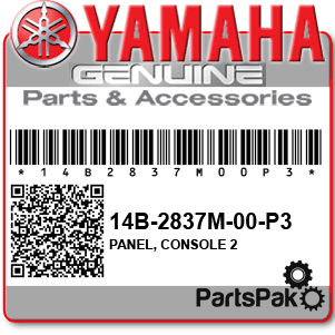 Yamaha 14B-2837M-00-P3 Panel, Console 2; 14B2837M00P3