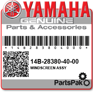 Yamaha 14B-28380-40-00 Windscreen Assembly; 14B283804000