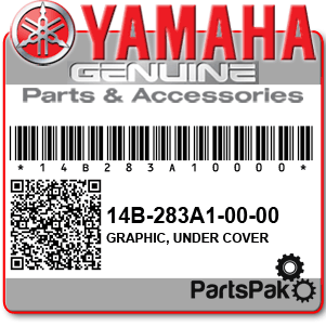 Yamaha 14B-283A1-00-00 Graphic, Under Cover 1; 14B283A10000