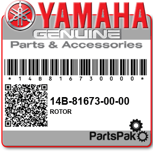 Yamaha 14B-81673-00-00 Rotor; 14B816730000