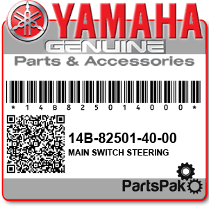 Yamaha 14B-82501-40-00 Main Switch Steering Lock; 14B825014000