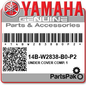 Yamaha 14B-Y2808-L0-P1 Under Cover Complete 1; New # 14B-W2838-B0-P2