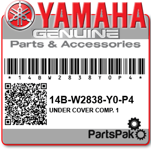 Yamaha 14B-W2838-Y0-P4 Under Cover Complete 1; 14BW2838Y0P4