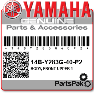 Yamaha 14B-Y283G-40-P2 Body, Front Upper 1; 14BY283G40P2