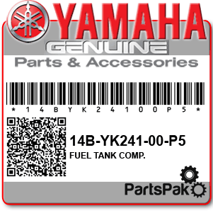 Yamaha 14B-YK241-00-P5 Fuel Tank Complete; New # 14B-WK241-01-P5