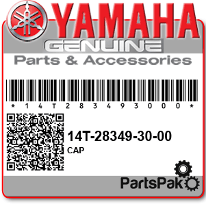 Yamaha 14T-28349-30-00 Cap; 14T283493000
