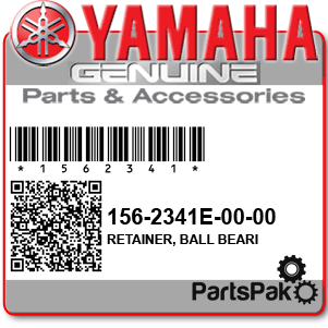 Yamaha 156-2341E-00-00 Retainer, Ball Bearing; New # B6E-2341E-00-00