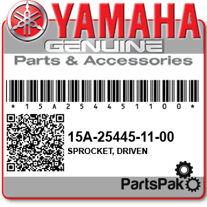 Yamaha 4V1-25446-10-33 Sprocket, Driven; New # 15A-25445-11-00