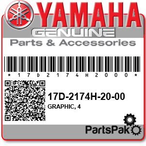 Yamaha 17D-2174H-20-00 Graphic, 4; 17D2174H2000