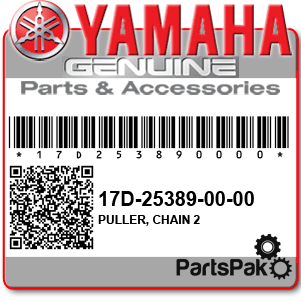 Yamaha 17D-25389-00-00 Puller, Chain 2; 17D253890000