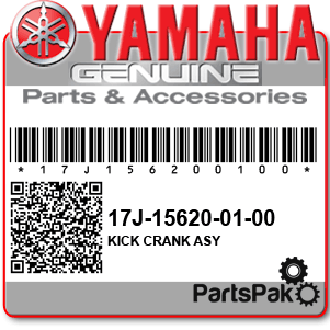 Yamaha 17J-15620-01-00 Kick Crank Assembly; 17J156200100