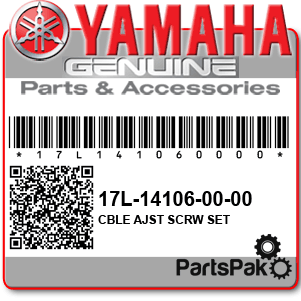 Yamaha 17L-14106-00-00 Cable Adjust Screw Set; 17L141060000