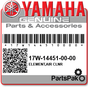 Yamaha 17W-14451-00-00 Element, Air Cleaner; 17W144510000