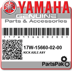 Yamaha 17W-15660-02-00 Kick Axle Assembly; 17W156600200