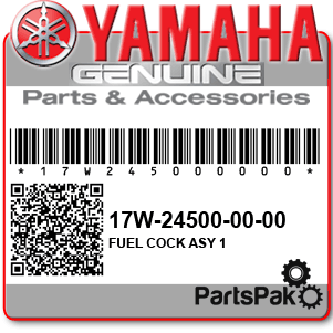 Yamaha 17W-24500-00-00 Fuel Cock Assembly 1; 17W245000000