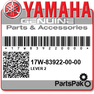 Yamaha 17W-83922-00-00 Lever 2; 17W839220000