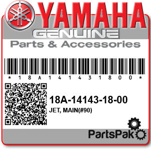 Yamaha 18A-14143-18-00 Jet, Main(#90); 18A141431800